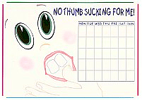 Printable thumb sucking chart